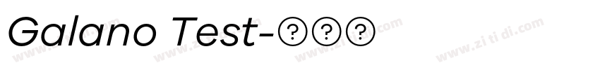 Galano Test字体转换